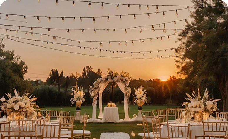 Outdoor wedding